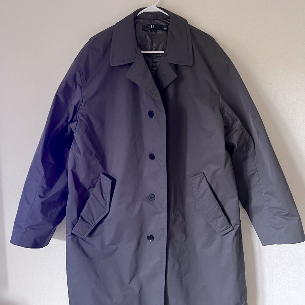 MEN +J PADDED OVERSIZED SINGLE-BREASTED COAT